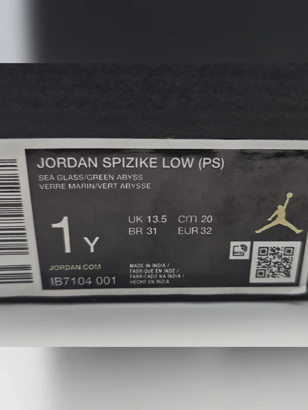Jordan Spizike Low Kids Neutral, Navy & Lime Hook-and-Loop Sneakers